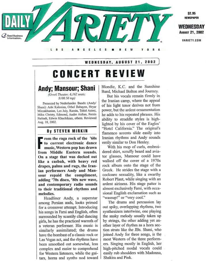 Andy Madadian featured in Variety